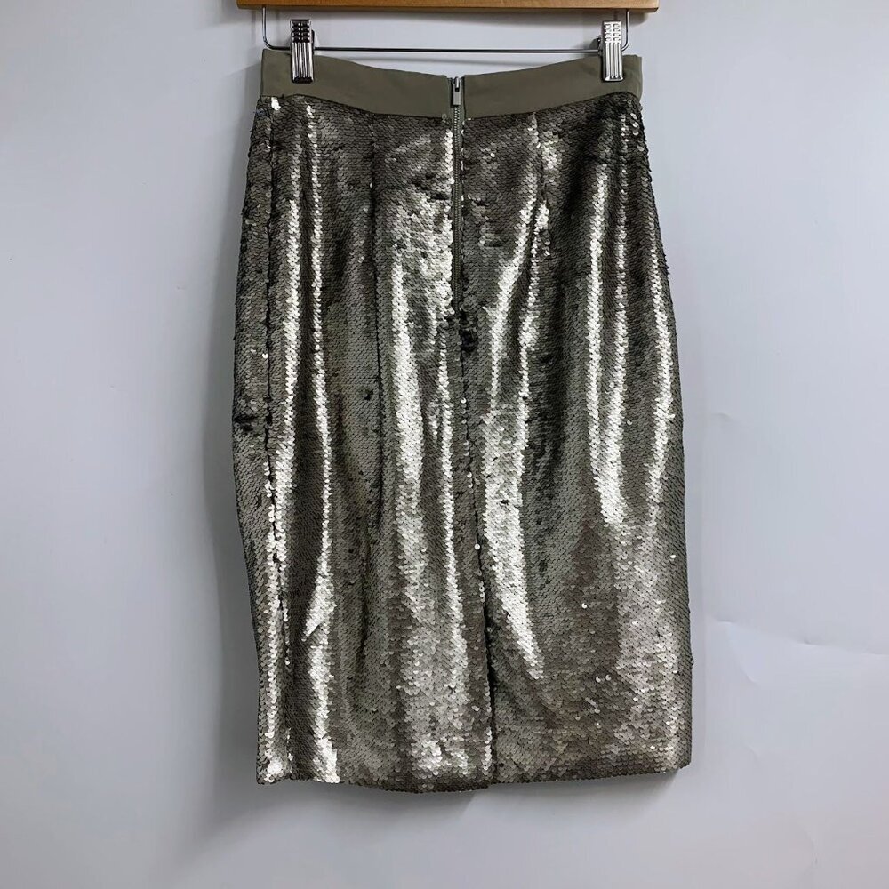 Banana Republic Women's Sequin Knee Length Pencil Skirt SIze 0 NWT - Picture 2 of 13